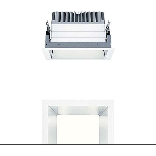Zumtobel Group - Downlight/Strahler/Flutlicht LED-Deckeneinbauleuchte PANOS EVO #60816131 Q190H 830 LDO AL WH