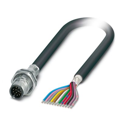 Phoenix Contact - Rundsteckverbinder, feldkonfektionierbar (Industriesteckverbinder) Gerätesteckverbinder SACCBP-MS-12#1239768 Hinterwand
