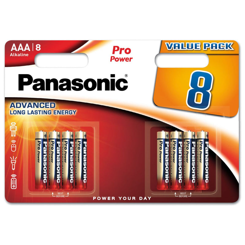 Hückmann - Batterie 1,5V Micro AAA LR03PPG/8BW(VE 8) Bli8 Panasonic