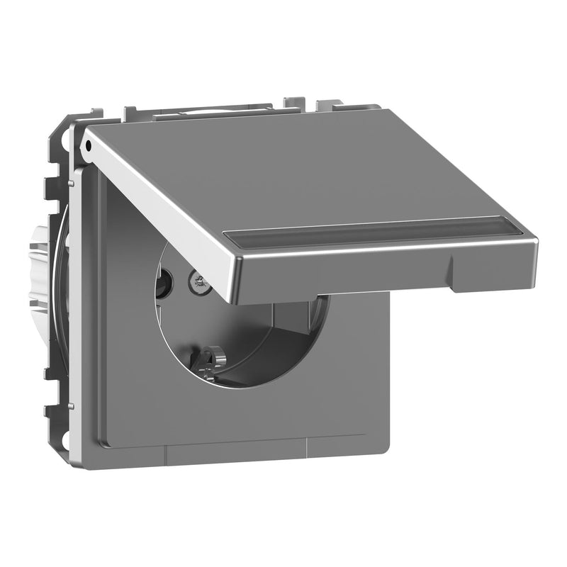 Merten - Steckdose SCHUKO-Steckdose MEG2312-6036 mit Klappdeckel
