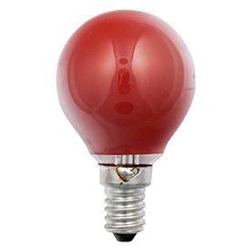 Scharnberger+Hasenbein - Allgebrauchsglühlampe Tropfenform Tropfenlampe 45x75mm 40265 E14 230V 25W rot