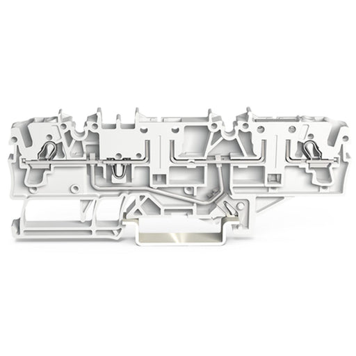 WAGO GmbH & Co. KG - Durchgangs-Reihenklemme 2-Leiter-Basisklemme 2002-1568 weiß − 50 Stück