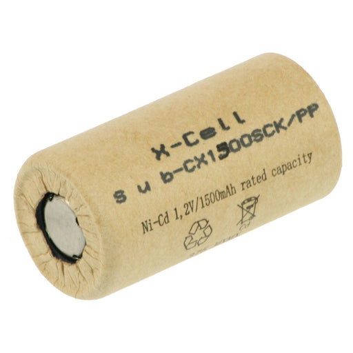 Hückmann - Akku Ni-Cd 1,2V Sub-C X1500SCK/PP 1500mAh XCell