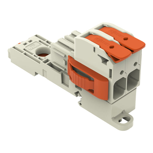 WAGO GmbH & Co. KG - Ein- und mehrpolige Klemmenleiste 1-Leiter-Federleiste 8321102037000300000 PushinCAGECLAMP,lgr − 5 Stück