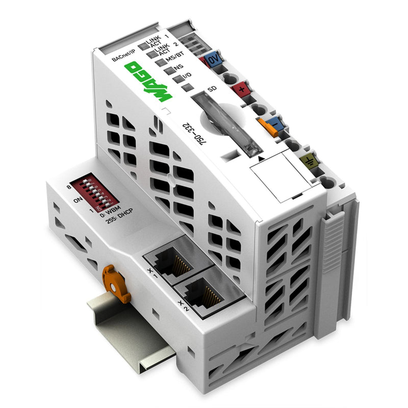 WAGO - Feldbus, Dez. Peripherie - Grundgerät Feldbuskoppler 750-332 BACnet/IP lichtgrau