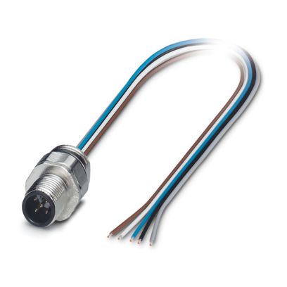 Phoenix Contact - Rundsteckverbinder, feldkonfektionierbar (Industriesteckverbinder) Gerätesteckverbinder SACC-EC-M12M#1245647 Vorderwand