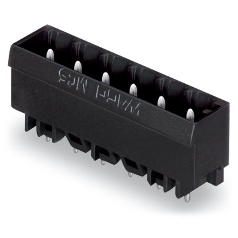 WAGO GmbH & Co. KG - Leiterplattensteckverbinder THR - Stiftleiste Lötstift 231 - 16#4045454000295 1,2x1,2,gerade,sw − 100 Stück