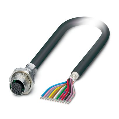 Phoenix Contact - Rundsteckverbinder, feldkonfektionierbar (Industriesteckverbinder) Gerätesteckverbinder SACCBP-FS-12#1239766 Hinterwand