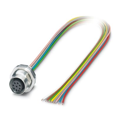 Phoenix Contact - Rundsteckverbinder, feldkonfektionierbar (Industriesteckverbinder) Gerätesteckverbinder SACC-DSI-M12#1240042 Hinterwand