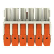 WAGO - Ein- und mehrpolige Klemmenleiste 1-Leiter-Federleiste Hebel 832-1106/322-000 Push-inCAGECLAMP,lgr − 5 Stück