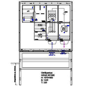 GSAB Elektrotechnik - Zähler-Komplettschrank Wandlermessung 07.W200.001 Vattenf. Berlin 200A