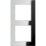 Jung - Abdeckrahmen Glasrahmen 2-fach si/vers AC 582 GL SI waage/senkrecht