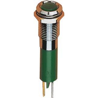 Scharnberger+Hasenbein - Single-LED LED-Signallampe flach 38037 5mm 24-28VDC weiß