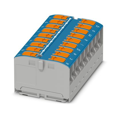 Phoenix Contact - Durchgangs-Reihenklemme Verteilerblock PTVFIX 18X2,5 BU − 20 Stück