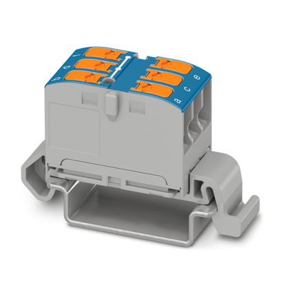 Phoenix Contact - Durchgangs-Reihenklemme Verteilerblock PTVFIX 6X2,5#1019527 − 20 Stück