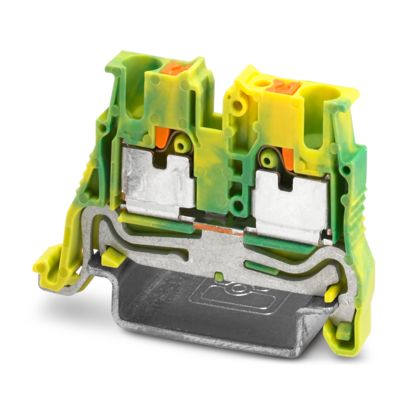 Phoenix Contact - Schutzleiter-Reihenklemme Mini-Schutzleiterklemme MPT 2,5-NS 35-PE − 50 Stück