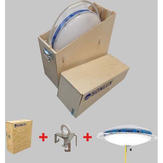 Sonlux - Baustellenleuchte LED-Arbeitsleuchte-Set 80P02001-0006S1 230V IP65 E+F