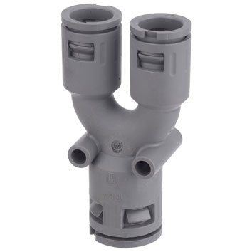 Flexa - Verbinder für Wellschläuche Kunststoffverschraubungen 5.020.032.006 grau AD1-21,2