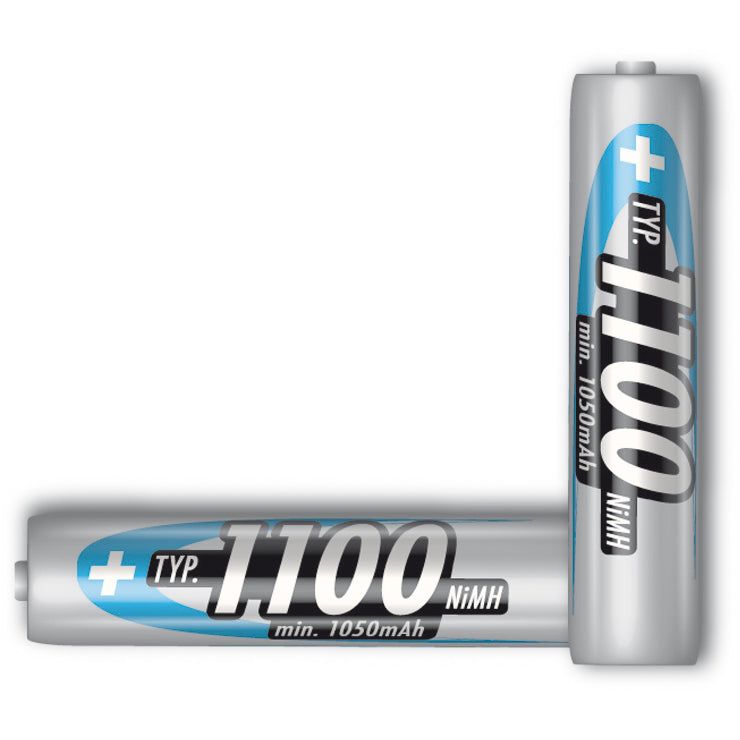 Hückmann - Akku 1,2V Micro AAA Micro 1100 mAh 1050mAh einz Ansmann