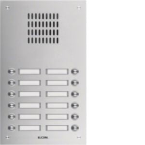Elcom - Klingeltableau für Türkommunikation UP-Türstation TVG-12/2 eds 12Tast.2-reih.eds mt