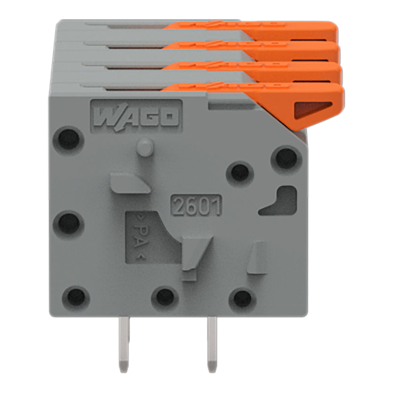 WAGO - Leiterplattenklemme 2601-1304 1,5mm²,gr − 70 Stück