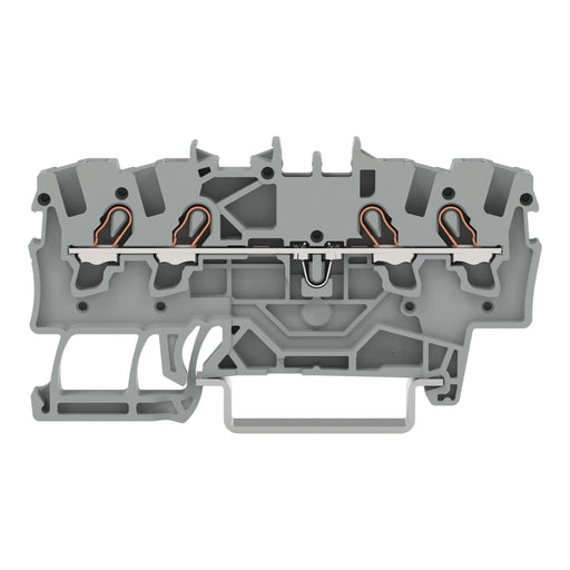 WAGO GmbH & Co. KG - Durchgangs-Reihenklemme 4-Leiter-Durchgangsklemme 2001-1409 1,5mm²,Ex e II,lgr − 100 Stück