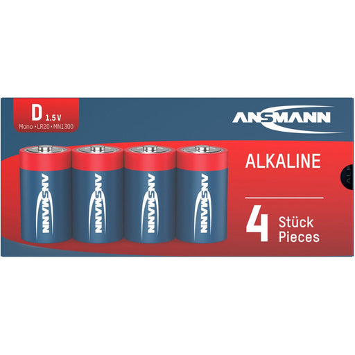 Hückmann - Batterie 1,5V Mono D 133254(VE 4) 4er Folie Ansmann