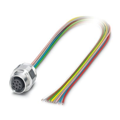 Phoenix Contact - Rundsteckverbinder, feldkonfektionierbar (Industriesteckverbinder) Gerätesteckverbinder SACC-EC-M12F#1240040 Vorderwand