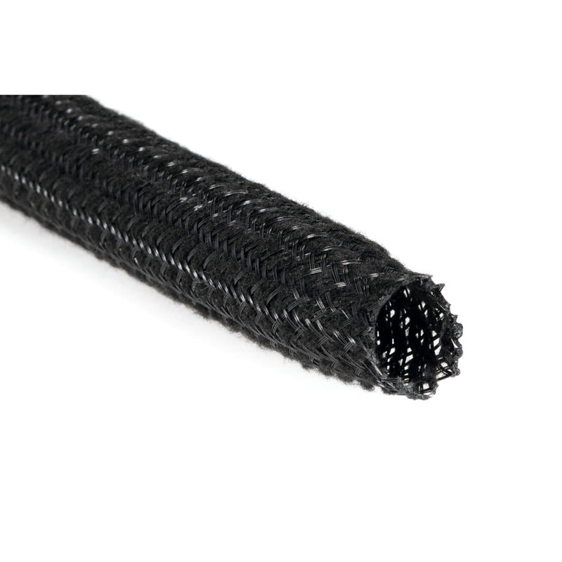 HellermannTyton - Hohlgeflechtschlauch Klapperschutzschlauch HEGSAS20-PET-BK (50) schwarz − 50 Meter