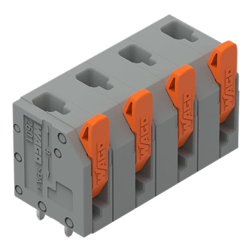 WAGO - Leiterplattenklemme 2601-3304 1,5mm²,gr − 70 Stück