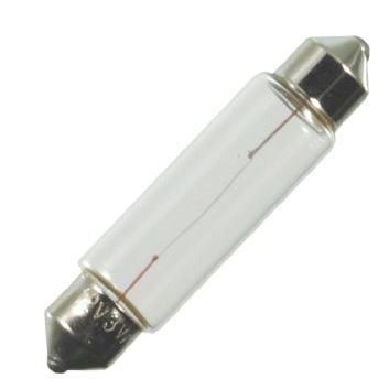 Scharnberger+Hasenbein - Anzeige- und Signallampe Soffittenlampe 11x43mm 26838 S8,5 24V 3W rot  − 1 Stück