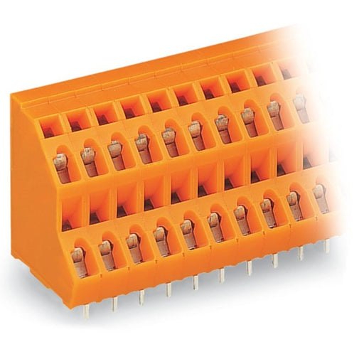 WAGO - Leiterplattenklemme DoppelstockLeiterplattenk. 736-320 2,5mm²,Maß5,08mm,or − 14 Stück