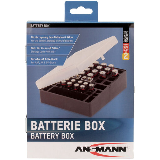 Hückmann - Zubehör/Ersatzteile für Batterie/Akku/Ladegerät Aufbewahrungsbox Batteriebox 48 48 Zellen Ansmann