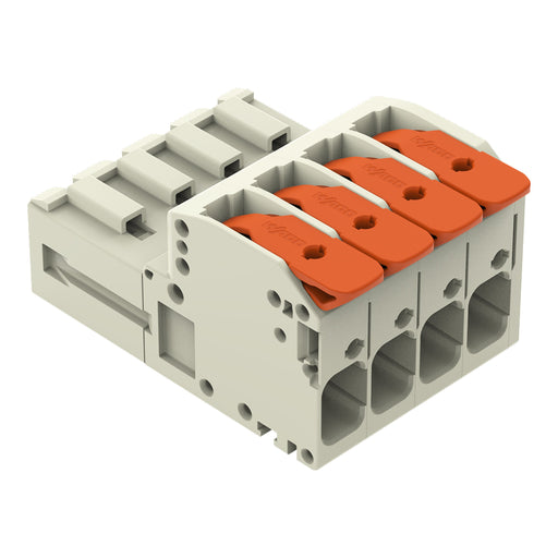 WAGO GmbH & Co. KG - Ein- und mehrpolige Klemmenleiste 1-Leiter-Stiftleiste 831-1204 Push-inCAGECLAMP,lgr − 24 Stück