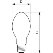 Philips Lighting - Natriumdampf-Hochdrucklampe Entladungslampe SON APIA #92813600 PlusXtra 50W SL24