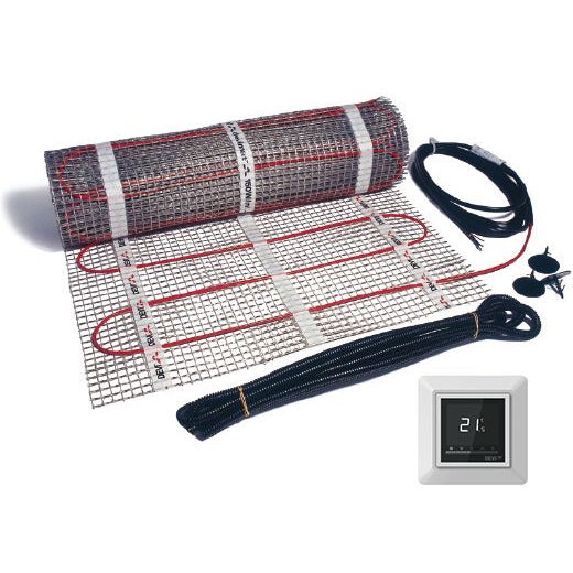Danfoss - Elektrische Flächenheizung Dünnbett Heizmatten Set 140F1710 0,5 x 16,0 + Opti
