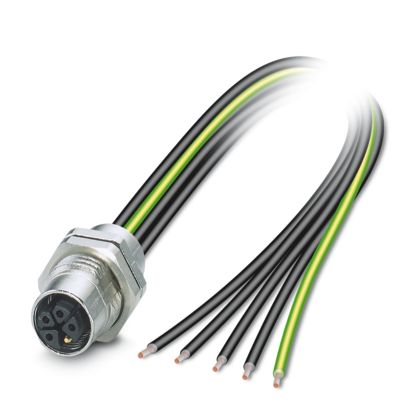 Phoenix Contact - Patchkabel Kupfer Gerätesteckverbinder SACC-DSI-M12#1238541 Hinterwand − 25 Stück