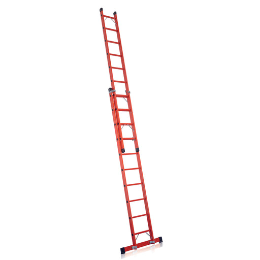 ILLER-LEITER - Sprossenleiter Schiebeleiter, Vollkunst. 46361 2-teil.2x10 Sprossen