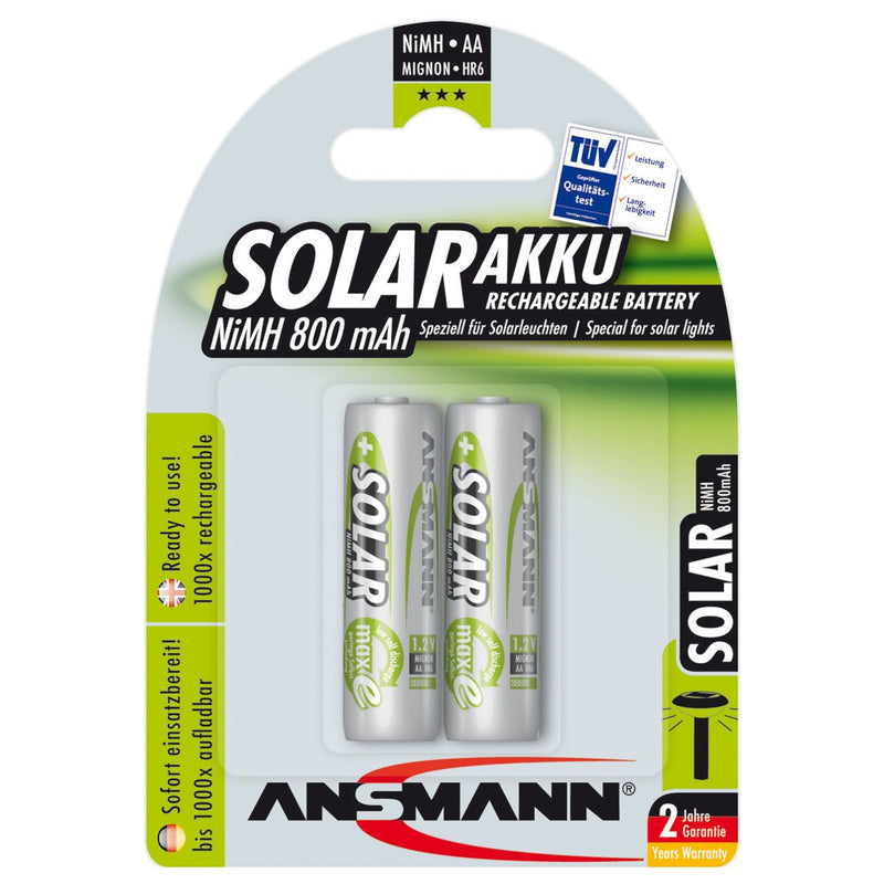 Hückmann - Akku 1,2V Mignon AA 132942(VE 2) 800mAh Bli2 Ansmann