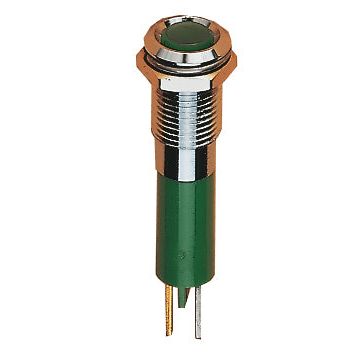 Scharnberger+Hasenbein - Leuchtmelder, Komplettgerät LED-Signallampe flach 38026 5mm 24-28VDC gelb