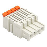 WAGO - Kabelsteckverbinder für Leiterplattensteckverbinder 1-Leiter-Federleiste,Hebel 2734-1104/327-000 PushinCAGECLAMP,lgr − 100 Stück