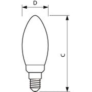Philips Lighting - LED-Lampe/Multi-LED LED-Kerzenlampe E14 MASLEDCand #44935000 927, DimTone