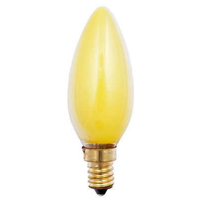 Scharnberger+Hasenbein - Allgebrauchsglühlampe Kerzenform Kerzenlampe 35x100mm 40282 E14 230V 25W gelb