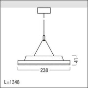 Zumtobel Group - Pendelleuchte LED-Lichtbandleuchte MIRL DI LED#42928778 3000K