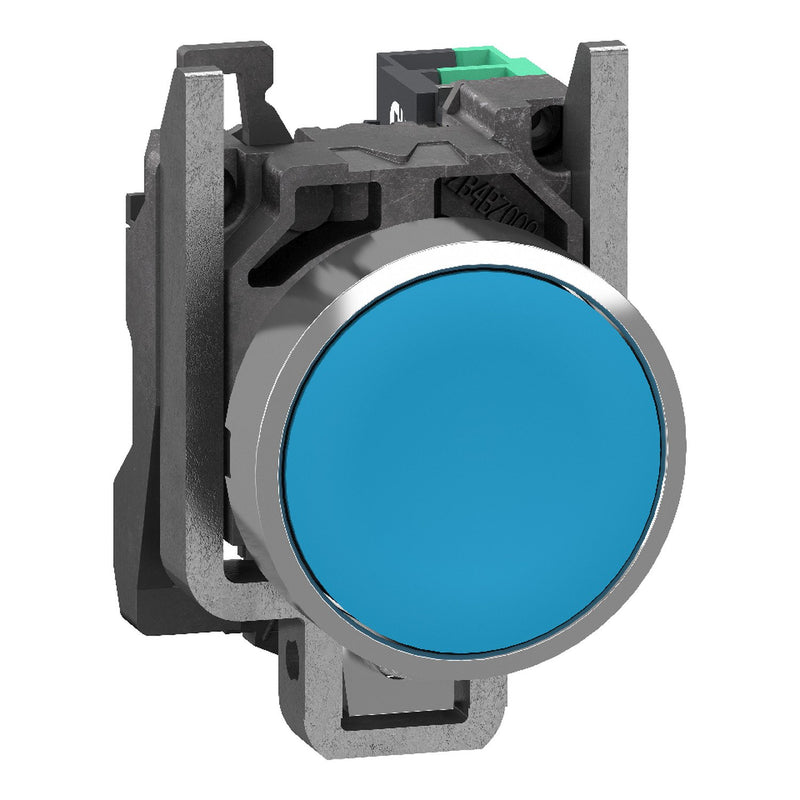 Schneider Electric - Drucktaster, Komplettgerät Drucktaster Bl XB4BA615 1S 22Mm Push In