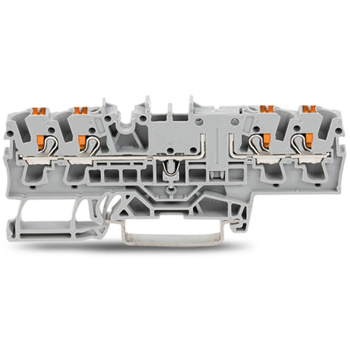 WAGO GmbH & Co. KG - Durchgangs-Reihenklemme 4-Leiter-Durchgangsklemme 2202-1802 2,5 mm²,orange − 50 Stück