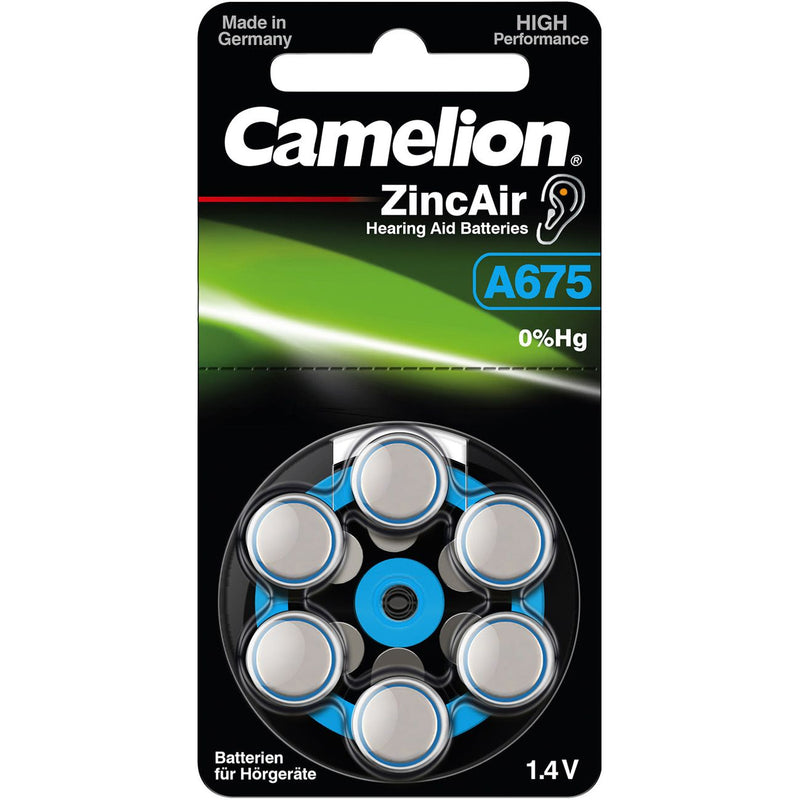 Hückmann - Batterie Hörgerätebatterie 1,4V A675/ZL 675(VE 6) Bli6 Camelion − 10 Packung
