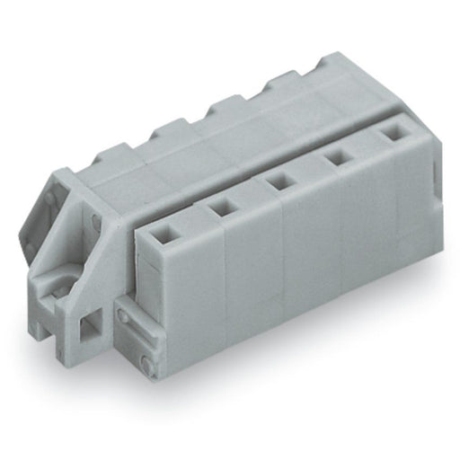 WAGO - Kabelsteckverbinder für Leiterplattensteckverbinder 1-Leiter Federleiste 731-543/031-000 CAGECLAMP 2,5mm²,gr − 10 Stück