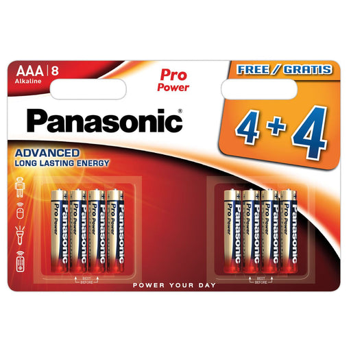 Hückmann - Batterie 1,5V Micro AAA LR03PPG(VE 8) Bli4 Panasonic