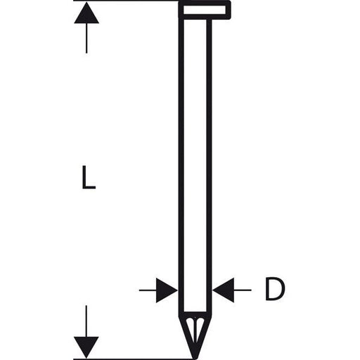 Bosch - Nagel für Nagelgerät D-Kopf Streifennagel 2608200008 SN34DK 80G 3,1 mm 80